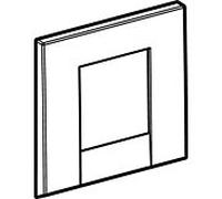 plaque de couverture Geberit HyTronic UR Bolero pour 241922461 commandes UR à partir de 2009, sgl. -chromé