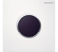 plaque de couverture Geberit HyTronic UR Sigma10 241925KJ1 pour UR- Ctrl. à partir de 2009, blanc / hgl. - chromé