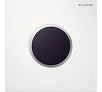plaque de couverture Geberit HyTronic UR Sigma10 241925KL1 pour UR-Strg. à partir de 2009, blanc / sgl. - chromé