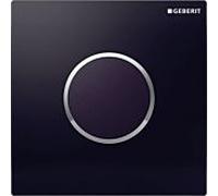 plaque de couverture Geberit HyTronic UR Sigma10 241925KM1 pour UR- Ctrl. à partir de 2009, noir / chromé