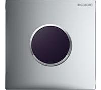 plaque de couverture Geberit HyTronic UR Sigma10 241925KN1 pour UR- Ctrl. à partir de 2009, sgl. -chromé