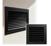 Plaque de couverture noire pour murs et plafonds, panneau d'accès facile à installer, volet avec filtre 12,7 x 40,6 cm, porte d'inspection et solution polyvalente