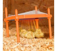 Plaque de couveuse pour poussins, 35,6 x 27,9 cm, plaque chauffante réglable en température et en hauteur pour poulet avec cône anti-perche, chauffage de poulailler facile à nettoyer pour jusqu'à 18 à