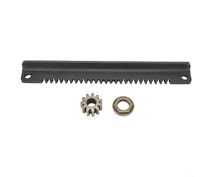 Plaque de crémaillère de direction avec pignon d'arbre de direction et bague bague pour pièces de tondeuse à gazon 247203690,24725000,247290000