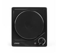 Plaque de cuisson 1 foyer, Livoo DOC167N - 1500W - plaque Noir Intégré 26 cm Plaque encastrable