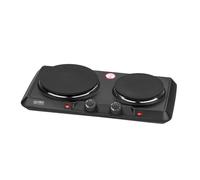 Plaque de cuisson - 2500W - double plaque - Table de cuisson Noir