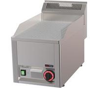 Plaque de cuisson 32x48 électrique chrome durable nervurée sans soubassement 230 V FTRC 30 EL Redfox Métallisé G