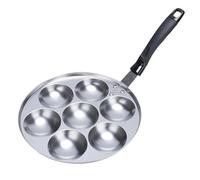 Plaque de Cuisson 7 Trous pour Poulpe avec Poignée, Poêle à Crêpes, Poffertjes, Poêle à Crêpes Farcies pour Restaurant et Magasin