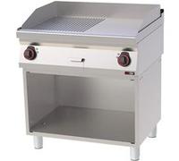 Plaque de cuisson 80x51 électrique chromée combinée avec soubassement 400 V FTHRC 70/80 E Redfox