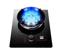 Plaque De Cuisson À Gaz 1 Brûleur, Cuisinière De Comptoir En Acier Inoxydable, 5,2 KW, 9 Cavités, Minuterie Haute Puissance, Verre Trempé Noir, Avec Sécurité Anti-extinction(LPG)