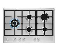 Plaque de cuisson à gaz 5 brûleurs 75 cm Inox - ELECTROLUX - KGS7566S2X