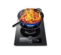 Plaque De Cuisson À Gaz À Anneau, Brûleur Wok À 10 Cavités De 5,2 KW Avec Minuterie De 180 Minutes, Protection Contre Les Pannes De Flamme Et Brûleur Amovible(NG)