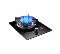 Plaque De Cuisson À Gaz À Brûleur, Comptoir À 9 Cavités De 7,0 KW Avec Minuterie De 190 Minutes, Triple Verre Antidéflagrant Et Protection Contre Les Flammes, Convertible GN/GPL(LPG)