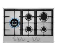 AEG HGB75520SM Table de Cuisson La Gaz 5 Brûleurs Mince Line 75 CM
