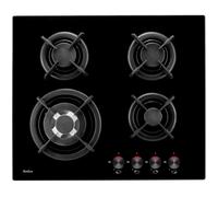 Plaque de cuisson à gaz - AMICA - PG6411SR - 4 brûleurs - surface en verre