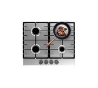 Cecotec Plaque à Bolero Squad G 4200F Inox. Plaque à 4 feux, finition inox, grilles complètes en fonte, puissance de 8000W, sécurité des vannes, pour naturel et butane.
