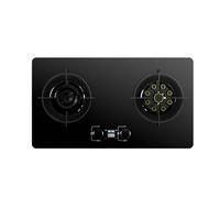 Plaque De Cuisson À Gaz,Cuisinière À Gaz De Bureau Et 2 Cuisinières À Double Usage Intégrées Gauche 4 KW Droite 4,5 KW NG/GPL, Synchronisation De La Cuisinière À Gaz Avec Protection Contre Les Flammes
