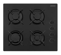 Plaque de cuisson à gaz - DAEWOO - 4 foyers - 60 cm - BH6GKR40BNL - Noir