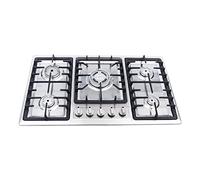 Plaque de cuisson à gaz de 34 ", 5 feux, encastrable, en acier inoxydable, pour gaz naturel/propane