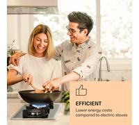 Plaque de cuisson à gaz Goldflame Domino Prime 2 brûleurs en laiton brûleur vitrocéramique