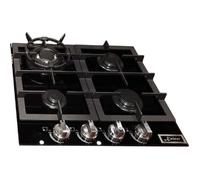 Plaque de cuisson à gaz - Kaiser - KCG 6387 - 60 cm - Verre noir - 4 zones avec brûleur Turbo