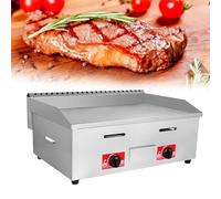Plaque De Cuisson à Gaz, Plaque Chauffante Commerciale Robuste En Acier Inoxydable Pour Restaurant, Plaque De Cuisson à Gaz Pour Hamburgers, Grands Brûleurs Antiadhésifs, Plaque Chauffante (Size:720)