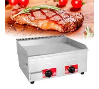 Plaque De Cuisson à Gaz, Plaque Chauffante Commerciale Robuste En Acier Inoxydable Pour Restaurant, Plaque De Cuisson à Gaz Pour Hamburgers, Grands Brûleurs Antiadhésifs, Plaque Chauffante (Size:718a)