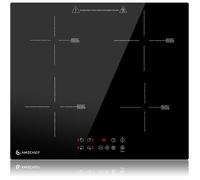 Plaque De Cuisson À Induction 60Cm|4 Plaques|Encastrable|Fonction Boost|9 Niveaux De Puissance|Verrou De Sécurité|Commande Tactile