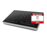 Caso Progourmet 3500 Plaque De Cuisson À Induction Double Mobile, 3500 W Powersharing, 60-240 °C, 4 Fonctions, Minuterie 180 Min, Casseroles Jusqu'à 24 Cm, Vitrocéramique