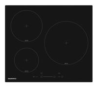 Daewoo-Electronics Plaque de cuisson à induction 3 foyers 60 cm Noir