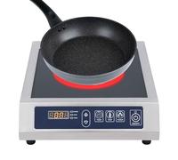 Plaque de cuisson à induction électrique 3500 W 35 cm 75 kg Grande plaque à induction professionnelle 1 plaque pour Ø 12-30 cm Acier inoxydable plat magnétique émaillé Casseroles en fer