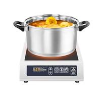 Plaque de cuisson à induction électrique 3500 W 35 cm professionnelle 1 plaque Ø 12-30 cm magnétique acier inoxydable émail