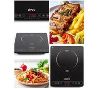 Plaque de cuisson à induction - LIVOO - 1 foyer - 2000 W - Minuterie 180 min - Noir