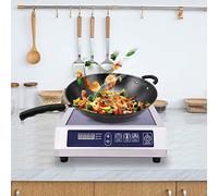 Plaque de cuisson à induction professionnelle, 35 cm, 3500 W, cuisinière électrique avec réglage à 13 vitesses, minuteur, affichage numérique LED, boutons étanches