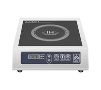 Plaque de cuisson à induction professionnelle 3500 W - 11 niveaux de puissance, affichage LED, détection automatique de casserole, plaque de cuisson professionnelle en acier inoxydable avec bobine en