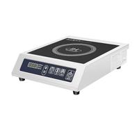 Plaque de cuisson à induction simple 3500 W - 1 plaque électrique à induction - 11 niveaux de puissance de 60 à 300 °C - Minuterie 24 heures - Protection contre la surchauffe - Charge maximale : 75 kg