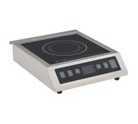 Plaque de cuisson à induction - vidaXL - 3500 W - Écran tactile LCD - Argenté et noir - Acier inoxydable - 41x32,7x10 cm