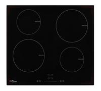Plaque de cuisson à induction - vidaXL - 4 brûleurs - Contrôle tactile - 7000W - Noir - Verre résistant à la chaleur