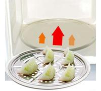 Plaque de cuisson à la vapeur en acier inoxydable adaptée aux grandes chaudières et autocuiseurs avec compartiment pour une cuisine organisée (20 cm)