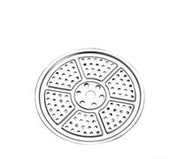 Plaque de cuisson à la vapeur en acier inoxydable adaptée aux grandes chaudières et autocuiseurs avec compartiment pour une cuisine organisée (24 cm)