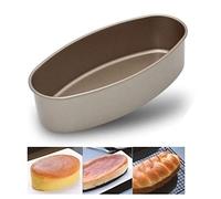 Plaque de cuisson antiadhésive de forme ovale - Moule à pain polyvalent, moule à gâteau au fromage, moule à gâteau - Démoulage facile, cuisson uniforme, outil de cuisine durable