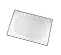 Plaque de cuisson antiadhésive robuste de 60 x 40 cm pour rôtir et griller au four avec bords renforcés anodisés