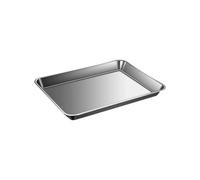 Plaque de cuisson antirouille pour pâtisseries ménagères en acier inoxydable, plat rectangulaire épais à fond plat, plat de cuisson en acier inoxydable
