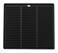 Plaque De Cuisson Barbecue en Fonte pour Le Grille Électrique,Gaz Ou Charbon I Plaque Réversible: Face Lisse Et Rainurée 45,5x35 cm