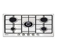 Plaque de cuisson Candy CHW74WTX 5 feux à gaz en acier inoxydable 74,5 cm
