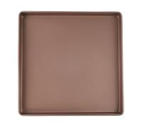 Plaque de cuisson carrée en acier au carbone anti-adhésif pour four, biscuits, pizza, avec revêtement résistant à la chaleur, 28 cm