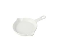 Plaque de cuisson carrée en céramique avec poignée pour la maison ronde exquise vaisselle ronde blanche