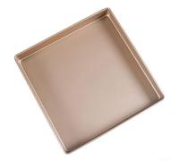 Plaque de cuisson carrée pour biscuits plats - Outil de cuisson carré - Rouleau de gâteau anti-adhésif - 28 cm x 28 cm