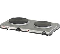 Plaque de cuisson double ELTAC DK 29, Acier inoxydable, 2 zones de cuisson, Réglage continu, 2500 Watt