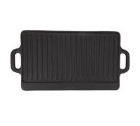 Plaque de cuisson Double face en fer, chauffage rapide et uniforme, plaque de gril réversible pour Camping en plein air, cuisinière à gaz, cuisinière à Induction (Small)